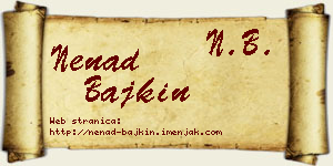 Nenad Bajkin vizit kartica